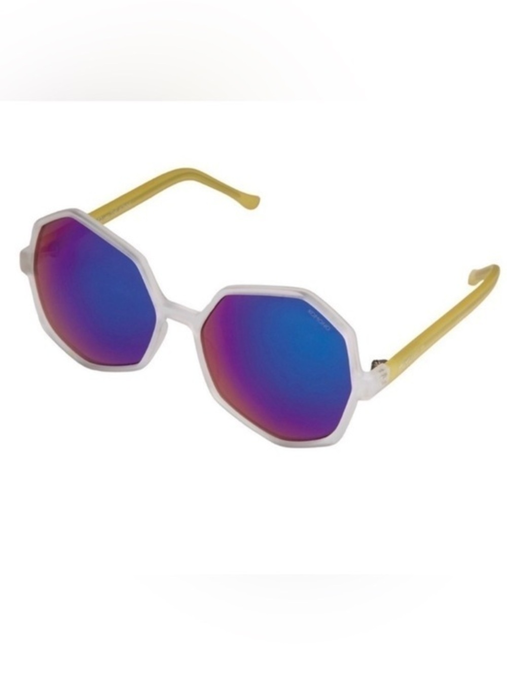 NEW KOMONO sunglasses Bonnie Ice/Lemon neon oversized